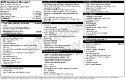 2020 Jeep Grand Cherokee Limited X