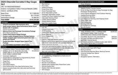 2025 Chevrolet Corvette E-Ray 3LZ