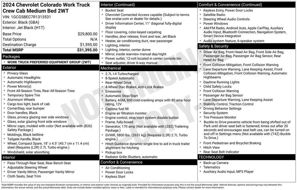 2024 Chevrolet Colorado WT