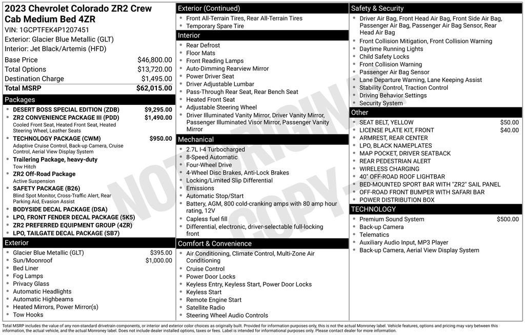 2023 Chevrolet Colorado ZR2