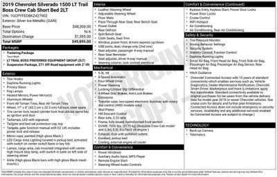 2019 Chevrolet Silverado 1500 LT Trail Boss