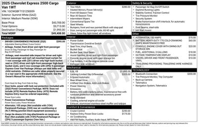 2025 Chevrolet Express Cargo WT