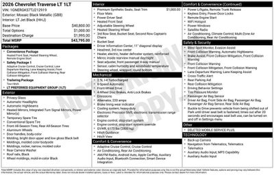 2026 Chevrolet Traverse LT