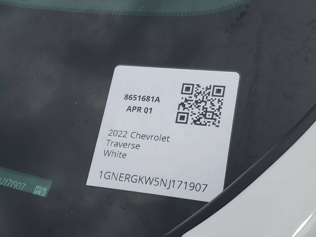 2022 Chevrolet Traverse LT Cloth