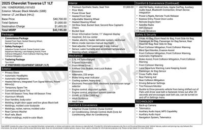 2025 Chevrolet Traverse LT