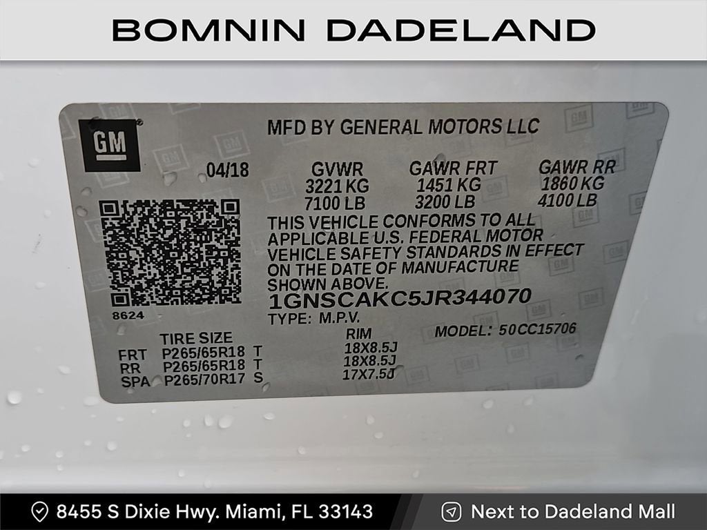 2018 Chevrolet Tahoe LS