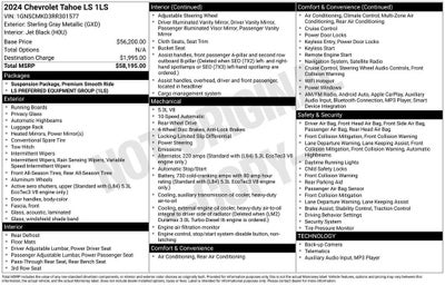 2024 Chevrolet Tahoe LS