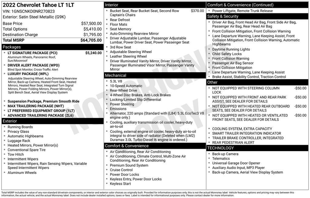 2022 Chevrolet Tahoe LT
