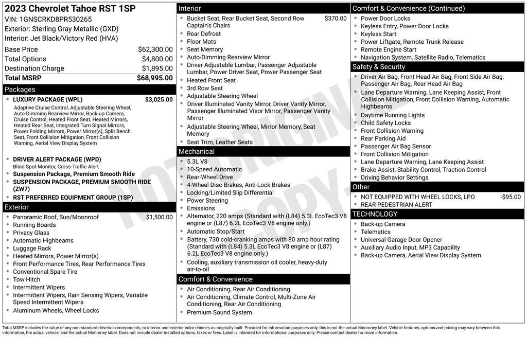 2023 Chevrolet Tahoe RST