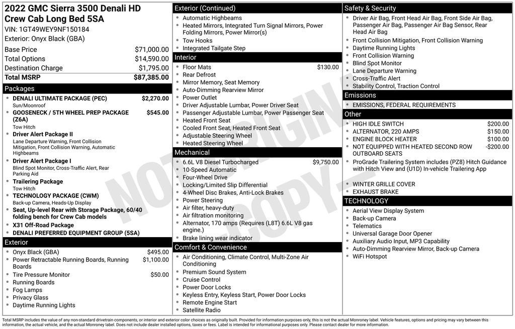 2022 GMC Sierra 3500 HD Denali