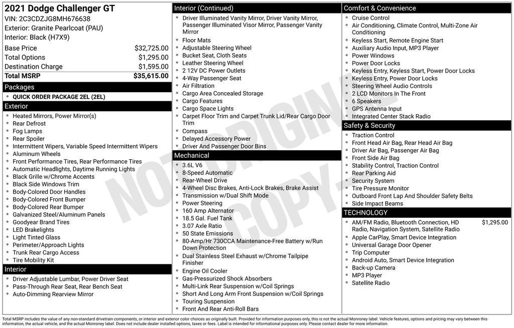 2021 Dodge Challenger GT