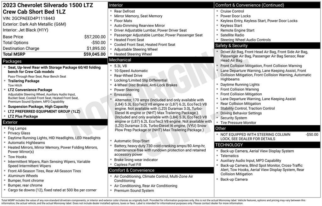 2023 Chevrolet Silverado 1500 LTZ