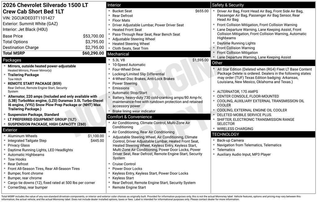 2026 Chevrolet Silverado 1500 LT