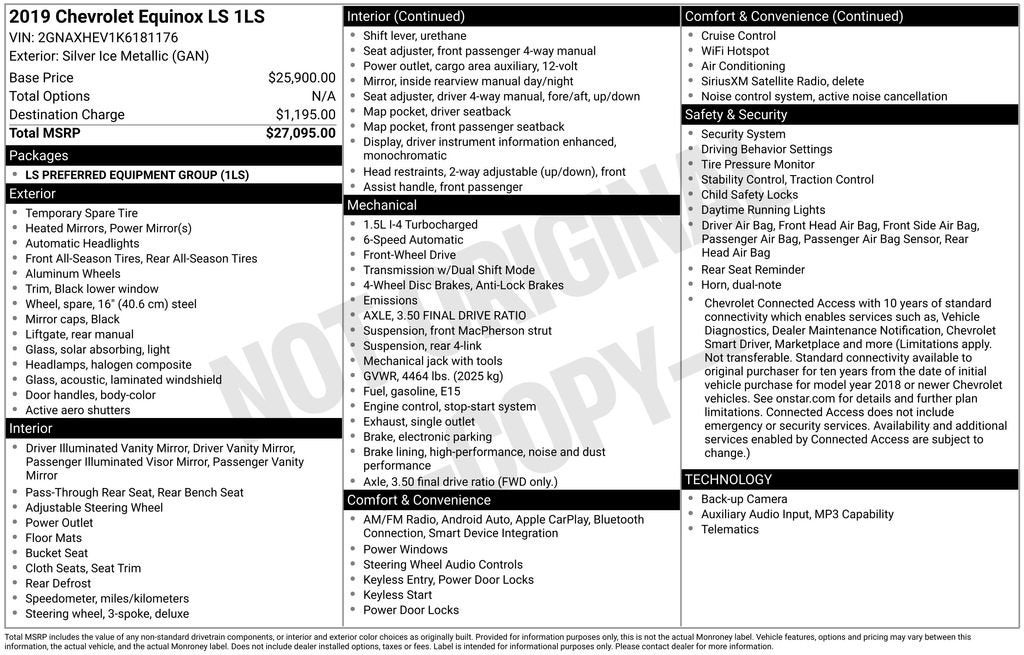 2019 Chevrolet Equinox LS