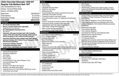 2026 Chevrolet Silverado 1500 WT