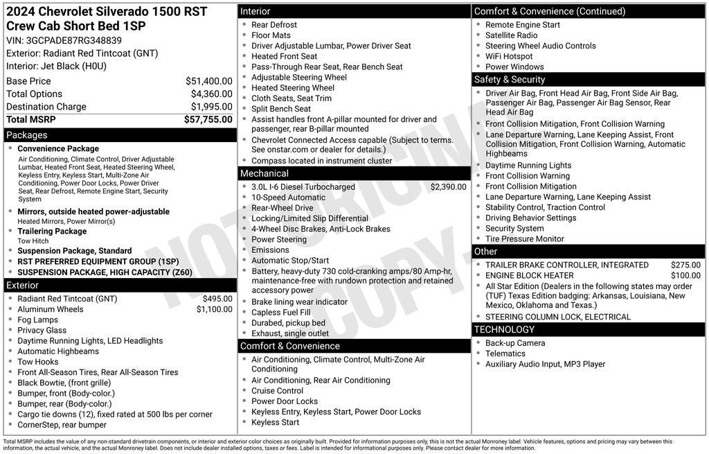 2024 Chevrolet Silverado 1500 RST