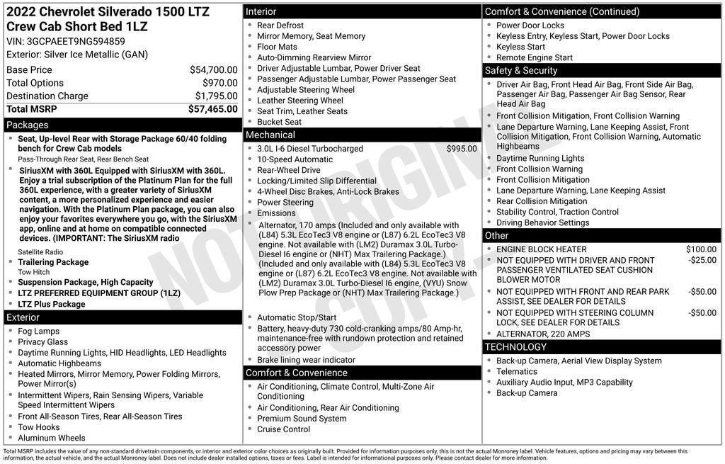 2022 Chevrolet Silverado 1500 LTZ