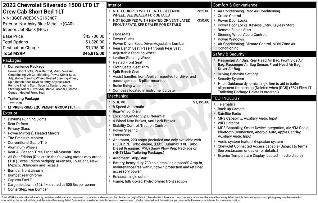 2022 Chevrolet Silverado 1500 LTD LT