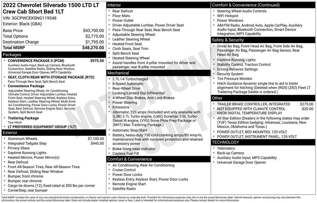 2022 Chevrolet Silverado 1500 LTD LT