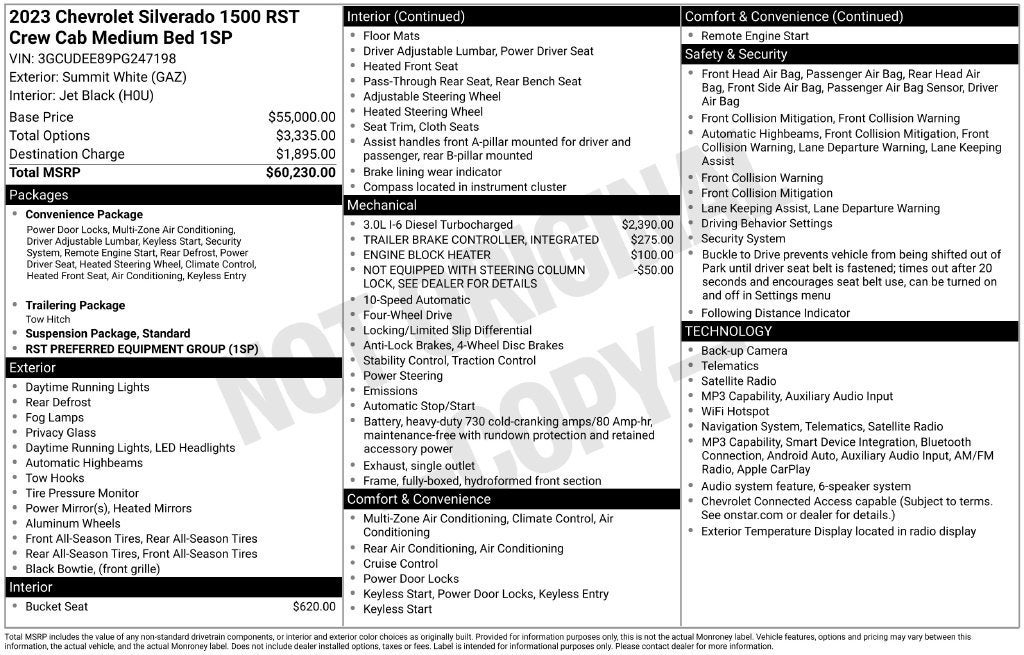 2023 Chevrolet Silverado 1500 RST