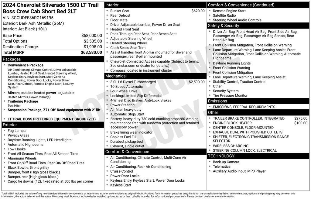 2024 Chevrolet Silverado 1500 LT Trail Boss