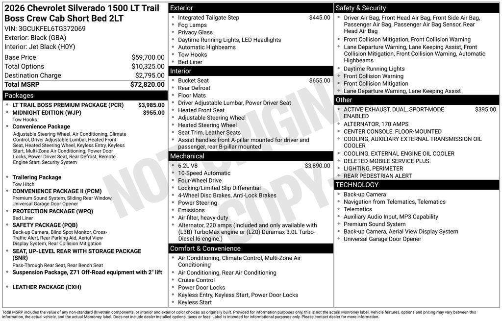 2026 Chevrolet Silverado 1500 LT Trail Boss