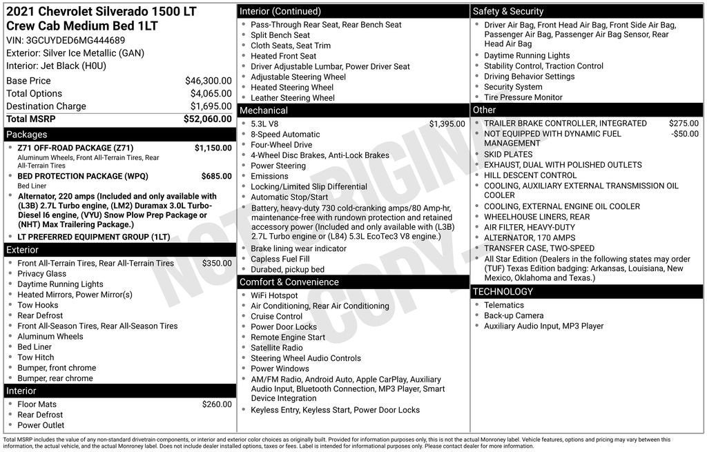 2021 Chevrolet Silverado 1500 LT