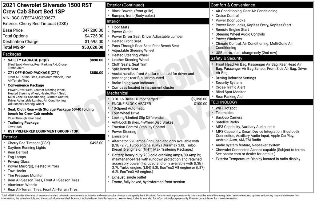 2021 Chevrolet Silverado 1500 RST