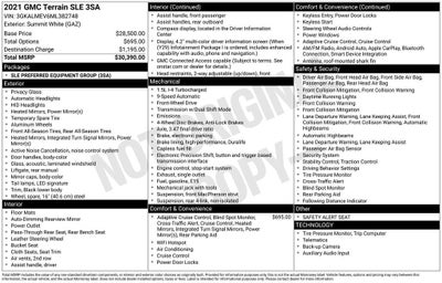 2021 GMC Terrain SLE