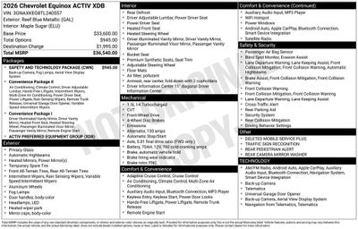 2026 Chevrolet Equinox ACTIV