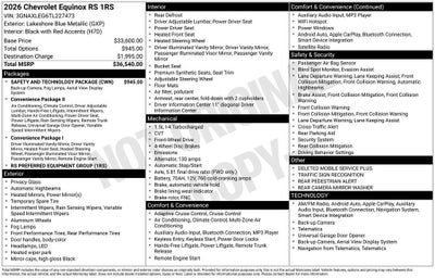 2026 Chevrolet Equinox RS