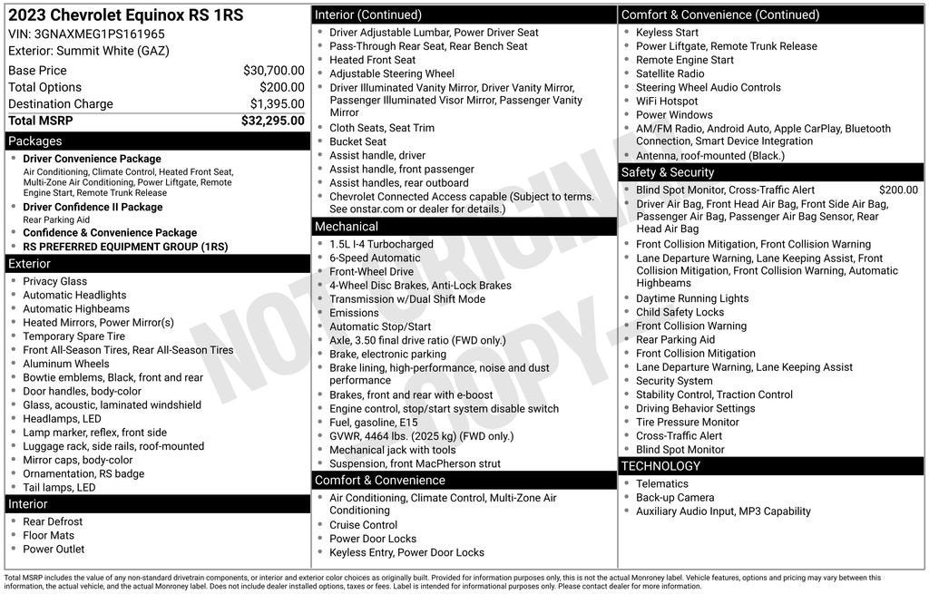 2023 Chevrolet Equinox RS