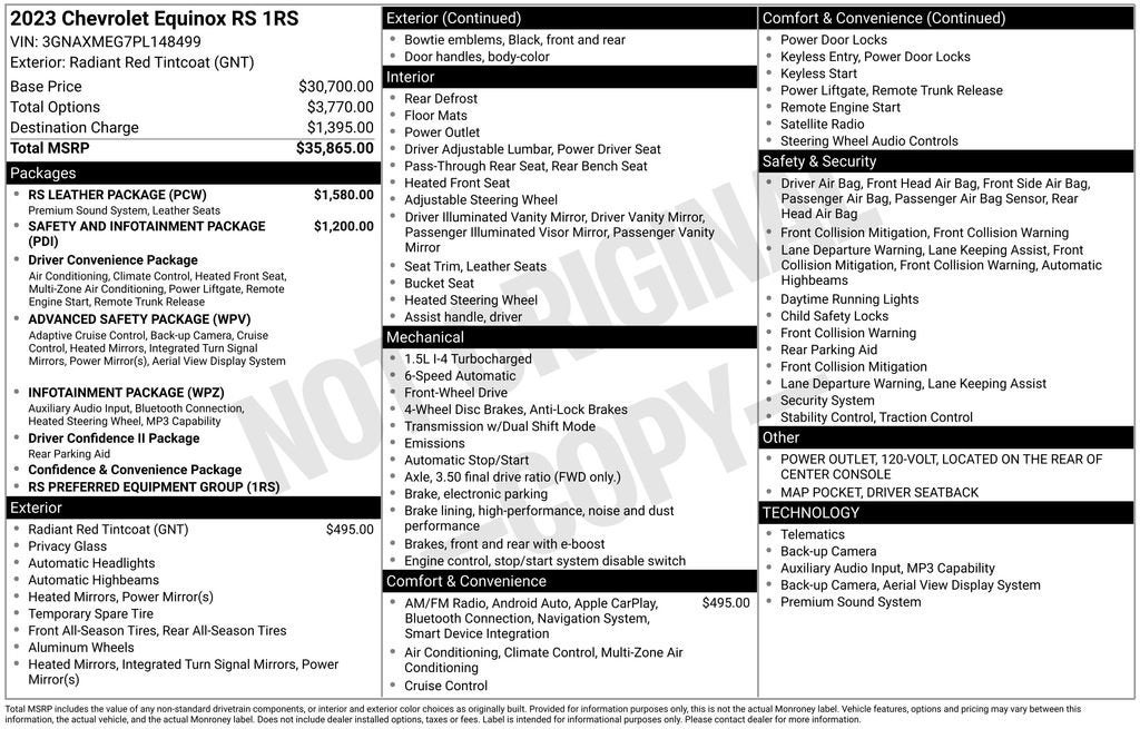 2023 Chevrolet Equinox RS