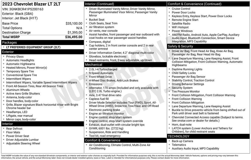 2023 Chevrolet Blazer 2LT