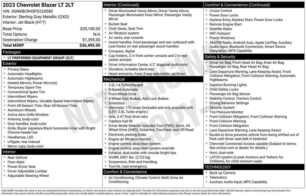 2023 Chevrolet Blazer 2LT
