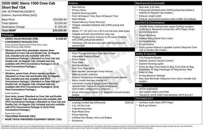 2020 GMC Sierra 1500 2WD CREW CAB 147