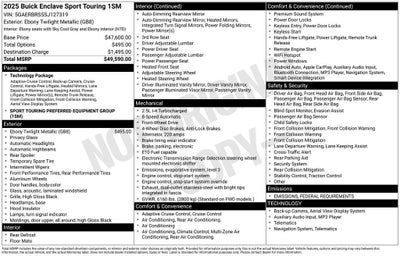 2025 Buick Enclave Sport Touring