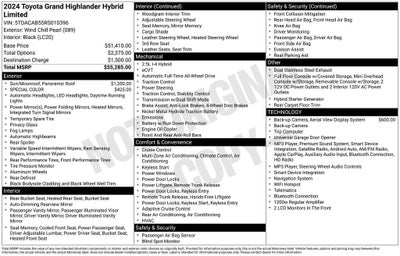 2024 Toyota Grand Highlander Hybrid XLE