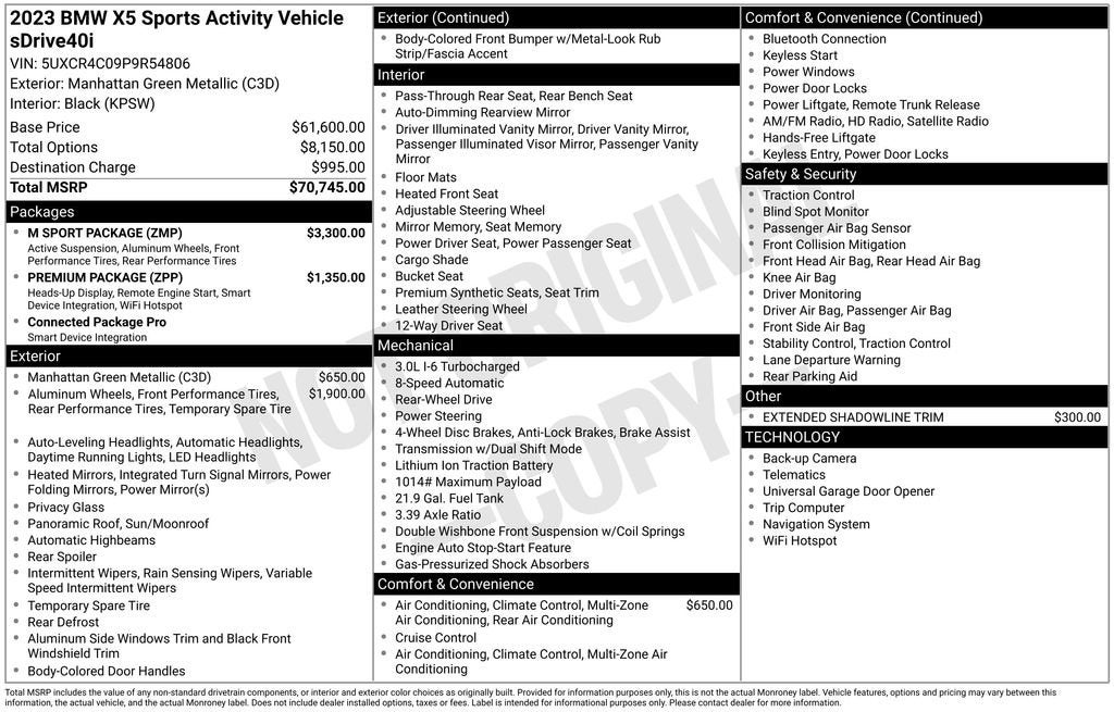 2023 BMW X5 sDrive40i