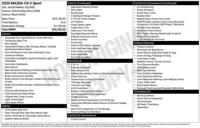 2020 Mazda Mazda CX-5 Sport