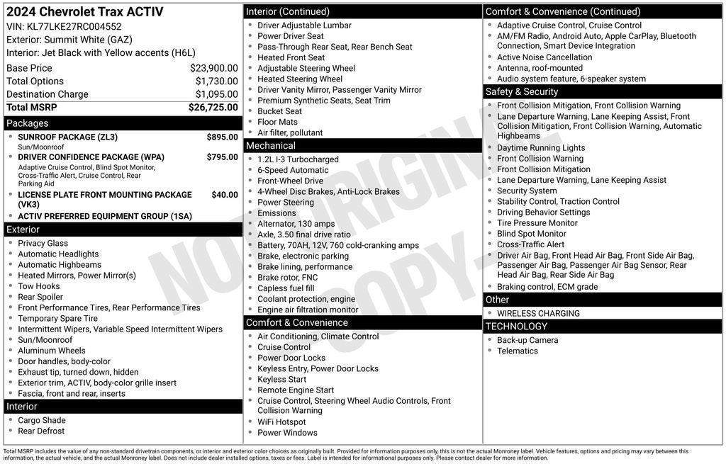 2024 Chevrolet Trax ACTIV