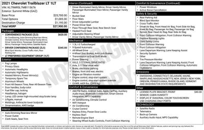 2021 Chevrolet Trailblazer LT