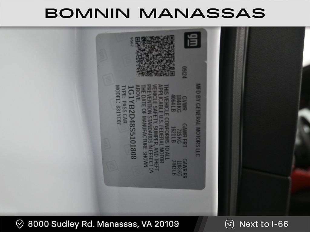 2025 Chevrolet Corvette Stingray 2LT