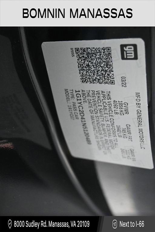 2022 Chevrolet Corvette Stingray 3LT