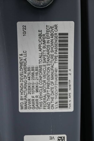 2022 Honda Accord Sport