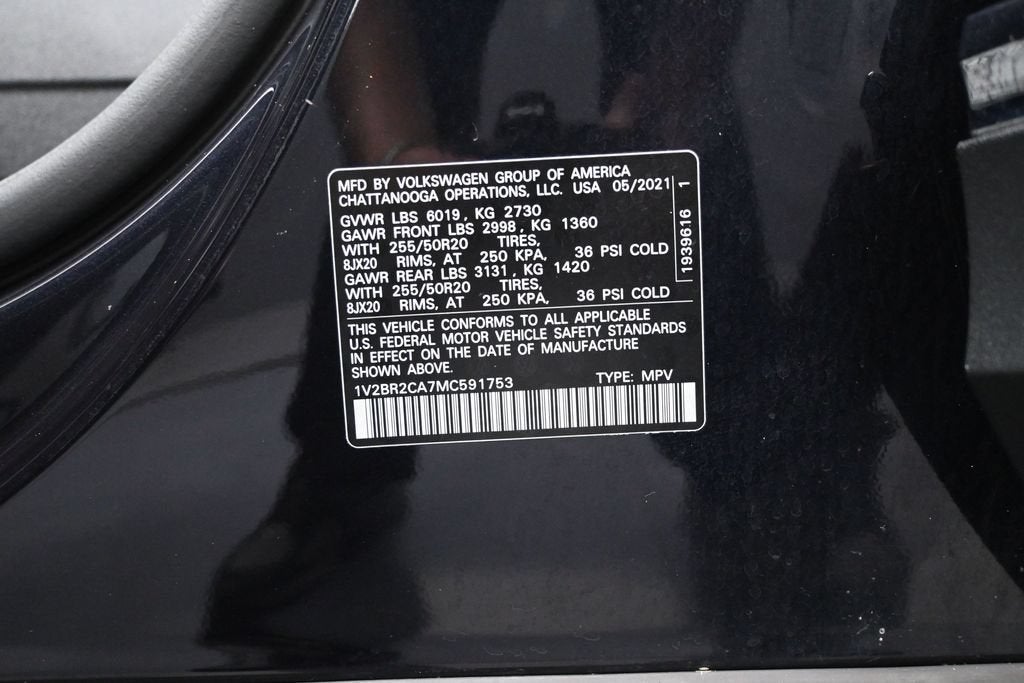 2021 Volkswagen Atlas 3.6L V6 SEL