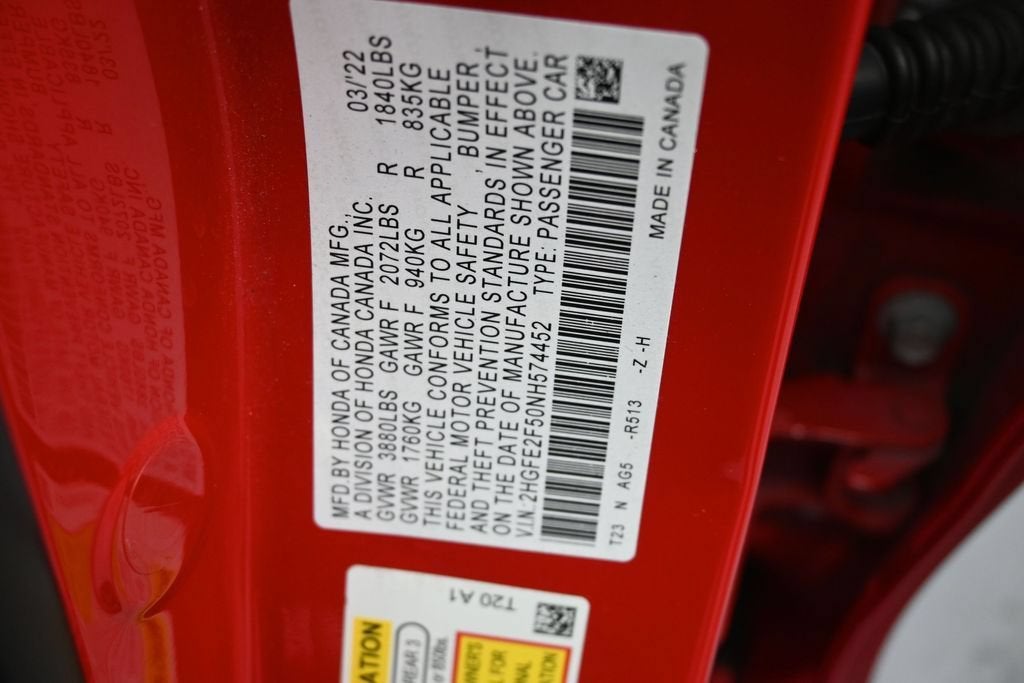 2022 Honda Civic Sedan Sport