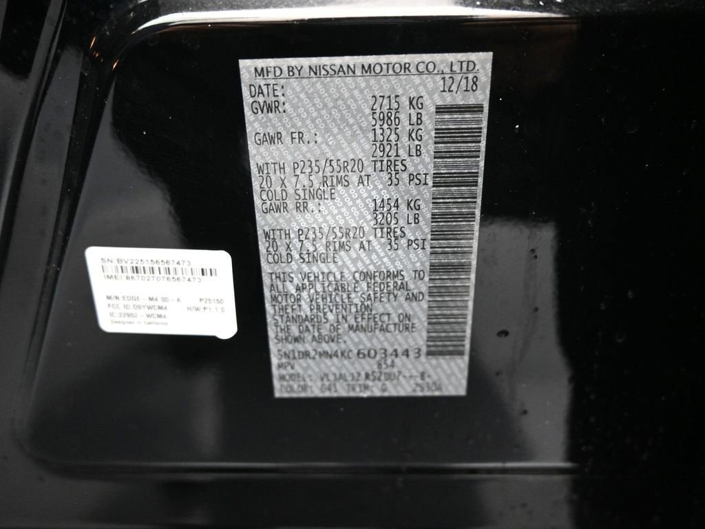 2019 Nissan Pathfinder Platinum