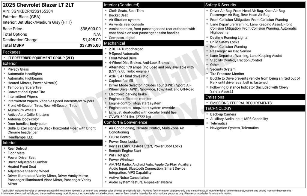 2025 Chevrolet Blazer 2LT